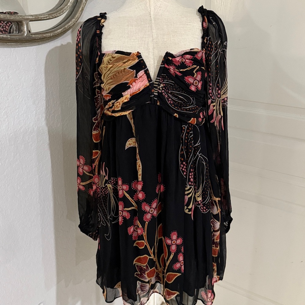 Anthropologie let me be babydoll dress medium